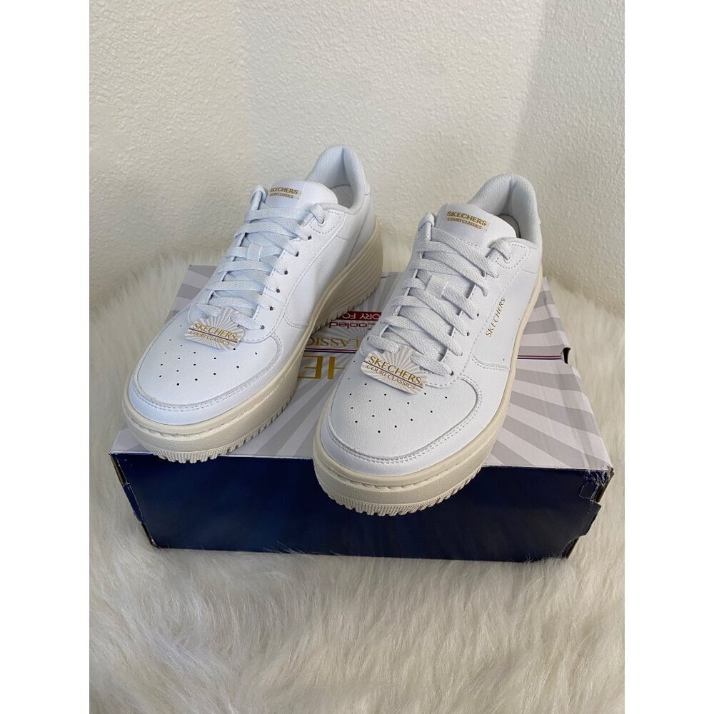 SKECHERS Women Grand 92 Be Lifted White Size 8 Streetwear, Athleisure Y2K
